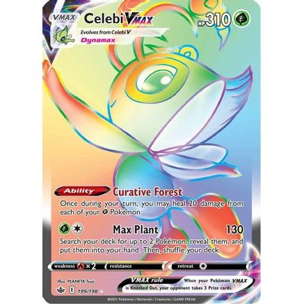 Celebi VMAX (Secret) 199/198 - SWSH06 Chilling Reign Holofoil