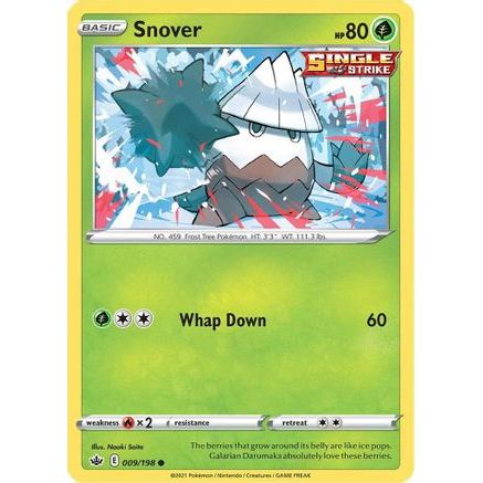Snover 9/198 - SWSH06 Chilling Reign Reverse Holofoil