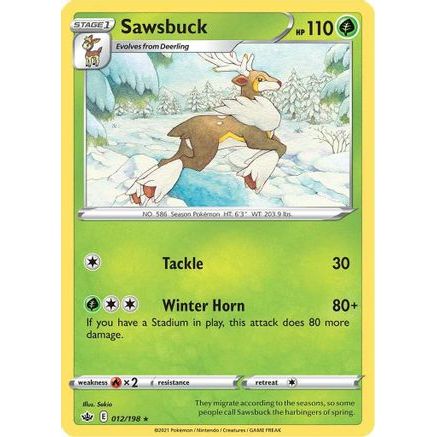 Sawsbuck 12/198 - SWSH06 Chilling Reign Reverse Holofoil