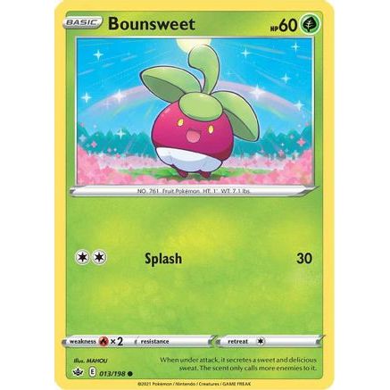 Bounsweet 13/198 - SWSH06 Chilling Reign Reverse Holofoil