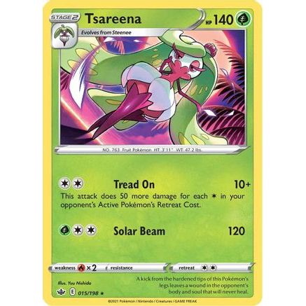 Tsareena 15/198 - SWSH06 Chilling Reign Reverse Holofoil