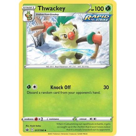 Thwackey 17/198 - SWSH06 Chilling Reign Reverse Holofoil