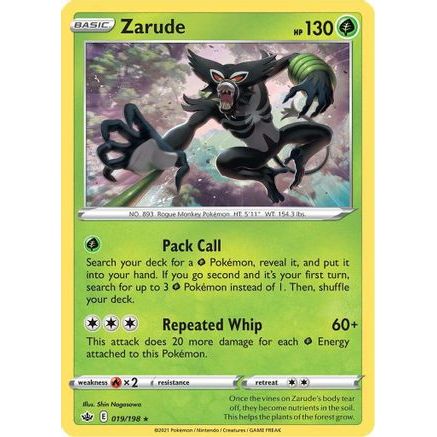 Zarude 19/198 - SWSH06 Chilling Reign Reverse Holofoil