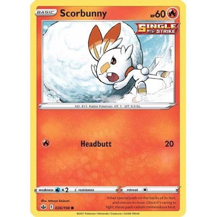 Scorbunny 26/198 - SWSH06 Chilling Reign Reverse Holofoil