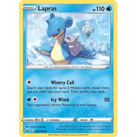 Lapras 29/198 - SWSH06 Chilling Reign