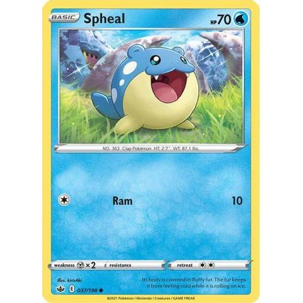 Spheal 37/198 - SWSH06 Chilling Reign Reverse Holofoil