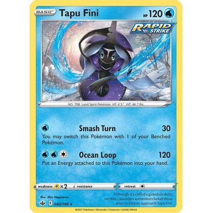 Tapu Fini 40/198 - SWSH06 Chilling Reign Holofoil