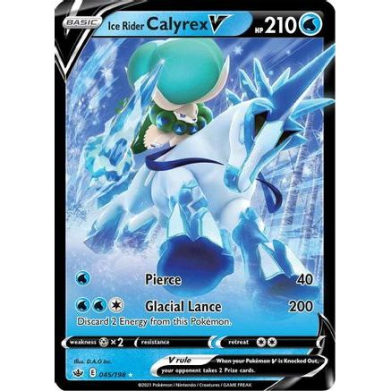 Ice Rider Calyrex V 45/198 - SWSH06 Chilling Reign Holofoil