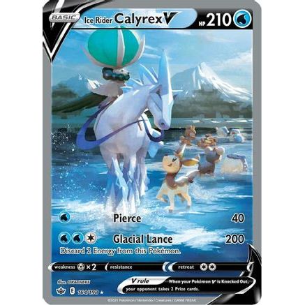 Ice Rider Calyrex V (Alternate Full Art) 164/198 - SWSH06 Chilling Reign Holofoil
