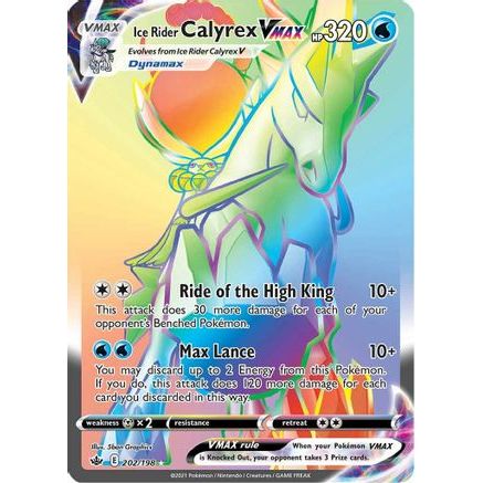 Ice Rider Calyrex VMAX (Secret) 202/198 - SWSH06 Chilling Reign Holofoil