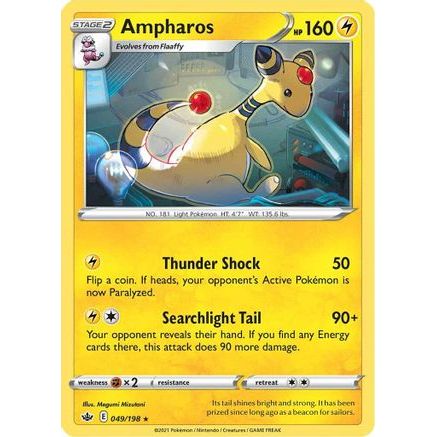 Ampharos 49/198 - SWSH06 Chilling Reign Reverse Holofoil