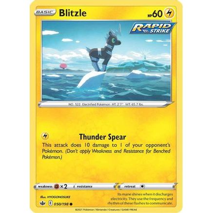Blitzle 50/198 - SWSH06 Chilling Reign Reverse Holofoil