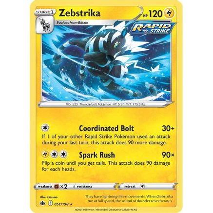 Zebstrika 51/198 - SWSH06 Chilling Reign