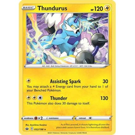 Thundurus 52/198 - SWSH06 Chilling Reign Reverse Holofoil
