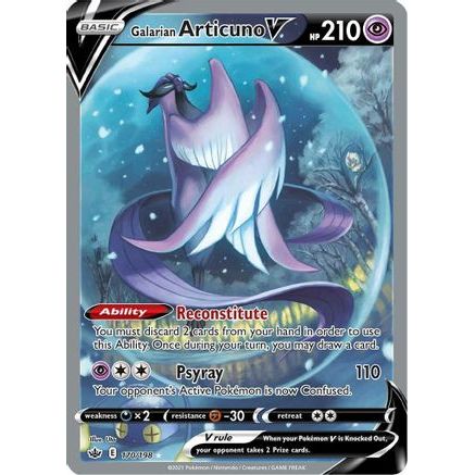 Galarian Articuno V (Alternate Full Art) 170/198 - SWSH06 Chilling Reign Holofoil