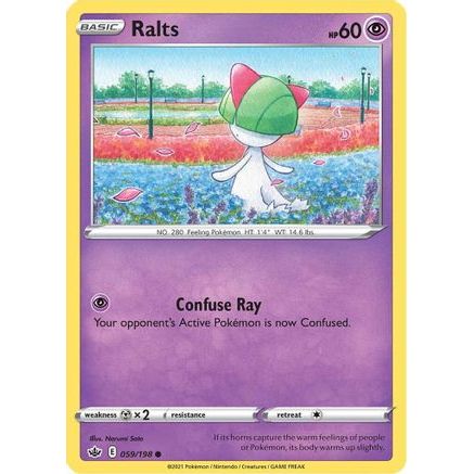 Ralts 59/198 - SWSH06 Chilling Reign Reverse Holofoil