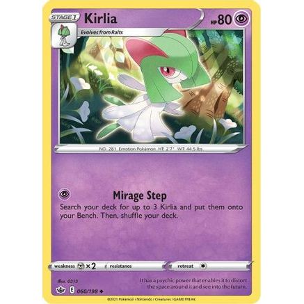 Kirlia 60/198 - SWSH06 Chilling Reign