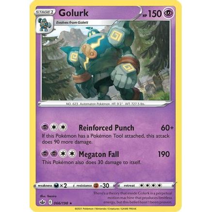 Golurk 66/198 - SWSH06 Chilling Reign Reverse Holofoil