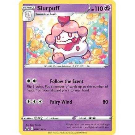 Slurpuff 68/198 - SWSH06 Chilling Reign Reverse Holofoil