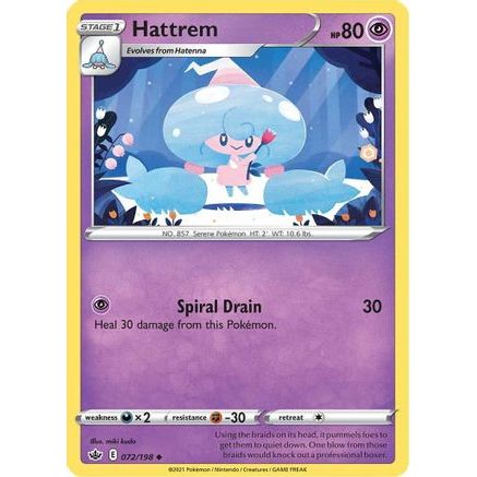 Hattrem 72/198 - SWSH06 Chilling Reign Reverse Holofoil