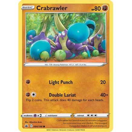 Crabrawler 84/198 - SWSH06 Chilling Reign Reverse Holofoil