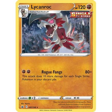 Lycanroc 87/198 - SWSH06 Chilling Reign Holofoil