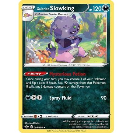 Galarian Slowking 98/198 - SWSH06 Chilling Reign Holofoil
