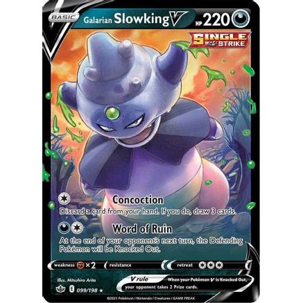 Galarian Slowking V 99/198 - SWSH06 Chilling Reign Holofoil