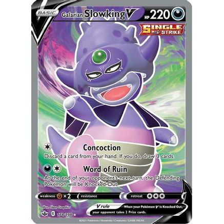Galarian Slowking V (Full Art) 178/198 - SWSH06 Chilling Reign Holofoil