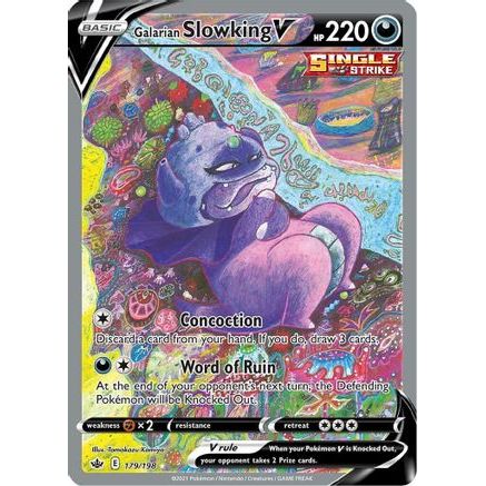 Galarian Slowking V (Alternate Full Art) 179/198 - SWSH06 Chilling Reign Holofoil