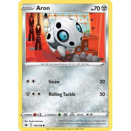 Aron 109/198 - SWSH06 Chilling Reign Reverse Holofoil