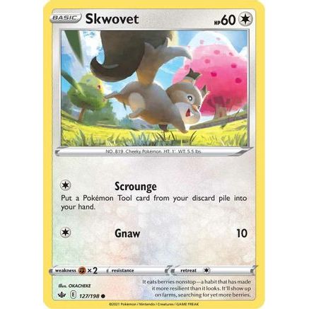 Skwovet 127/198 - SWSH06 Chilling Reign