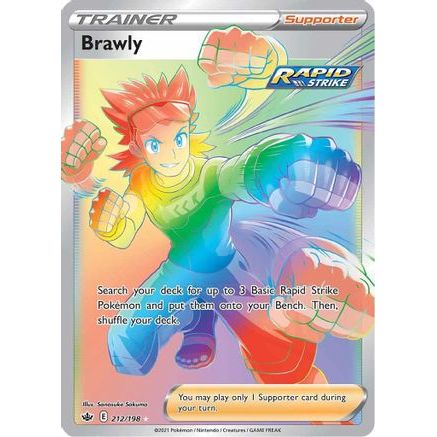 Brawly (Secret) 212/198 - SWSH06 Chilling Reign Holofoil