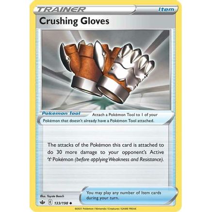 Crushing Gloves 133/198 - SWSH06 Chilling Reign Reverse Holofoil