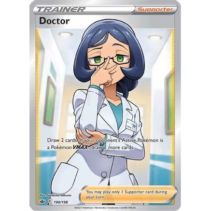Doctor (Full Art) 190/198 - SWSH06 Chilling Reign Holofoil