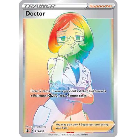 Doctor (Secret) 214/198 - SWSH06 Chilling Reign Holofoil