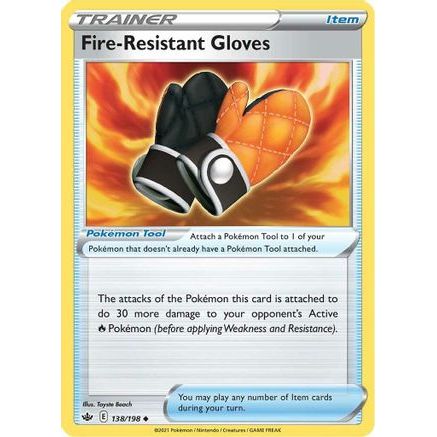 Fire-Resistant Gloves 138/198 - SWSH06 Chilling Reign Reverse Holofoil