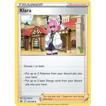 Klara 145/198 - SWSH06 Chilling Reign Reverse Holofoil