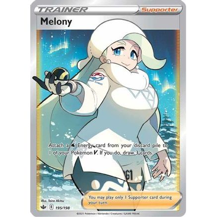 Melony (Full Art) 195/198 - SWSH06 Chilling Reign Holofoil