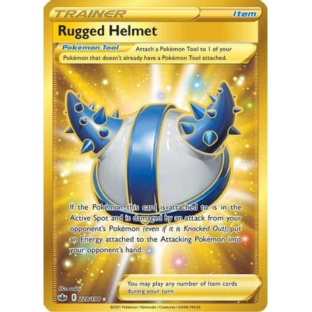 Rugged Helmet (Secret) 228/198 - SWSH06 Chilling Reign Holofoil