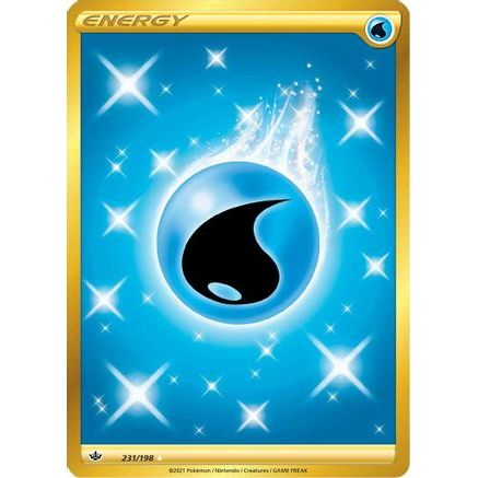 Water Energy (Secret) 231/198 - SWSH06 Chilling Reign Holofoil