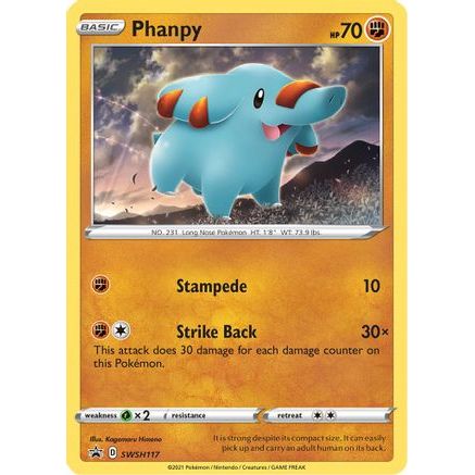 Phanpy - SWSH117 SWSH117/307 - SWSH Sword & Shield Promo Cards Holofoil