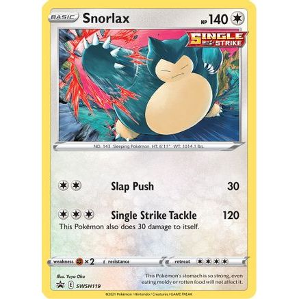 Snorlax - SWSH119 SWSH119/307 - SWSH Sword & Shield Promo Cards Holofoil