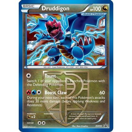Druddigon (Team Plasma) - BW80 (Cosmos Holo) BW80 - Black and White Promos Holofoil