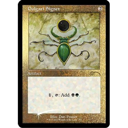 Golgari Signet (Foil Etched) (SLD-292) - Secret Lair Drop Series Foil