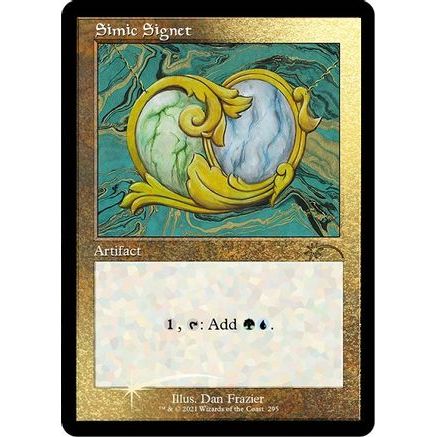 Simic Signet (Foil Etched) (SLD-295) - Secret Lair Drop Series Foil