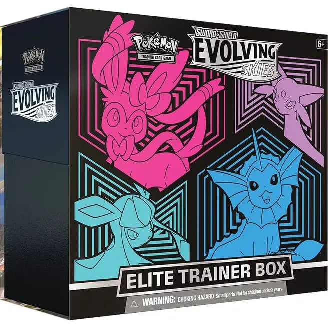 Pokemon: Evolving Skies Elite Trainer Box (Vaporeon, Espeon, Glaceon & Sylveon)