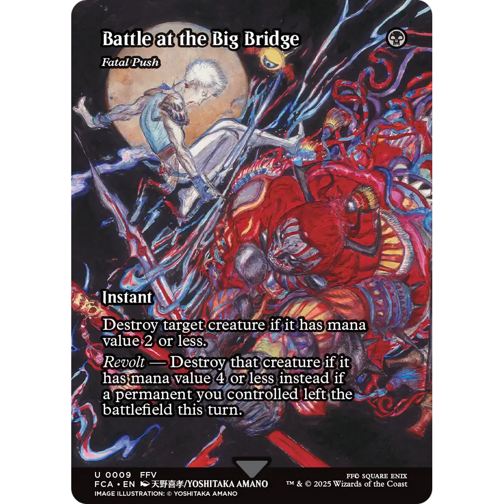Battle at the Big Bridge - Fatal Push (Showcase) (FCA-009) - FINAL FANTASY: Through the Ages / Battle at the Big Bridge (Borderless) Foil