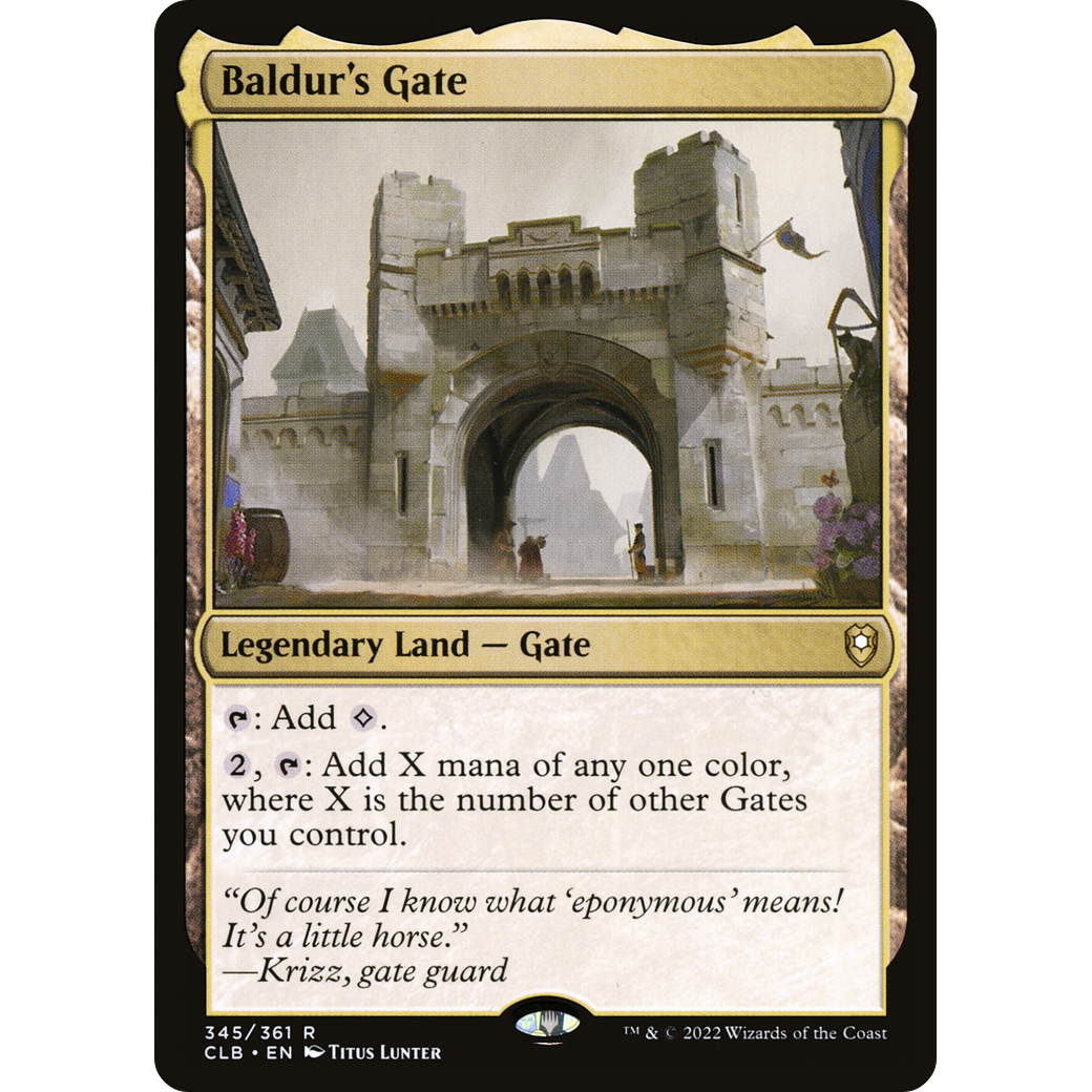 Baldur's Gate (CLB-345) - Commander Legends: Battle for Baldur's Gate Foil