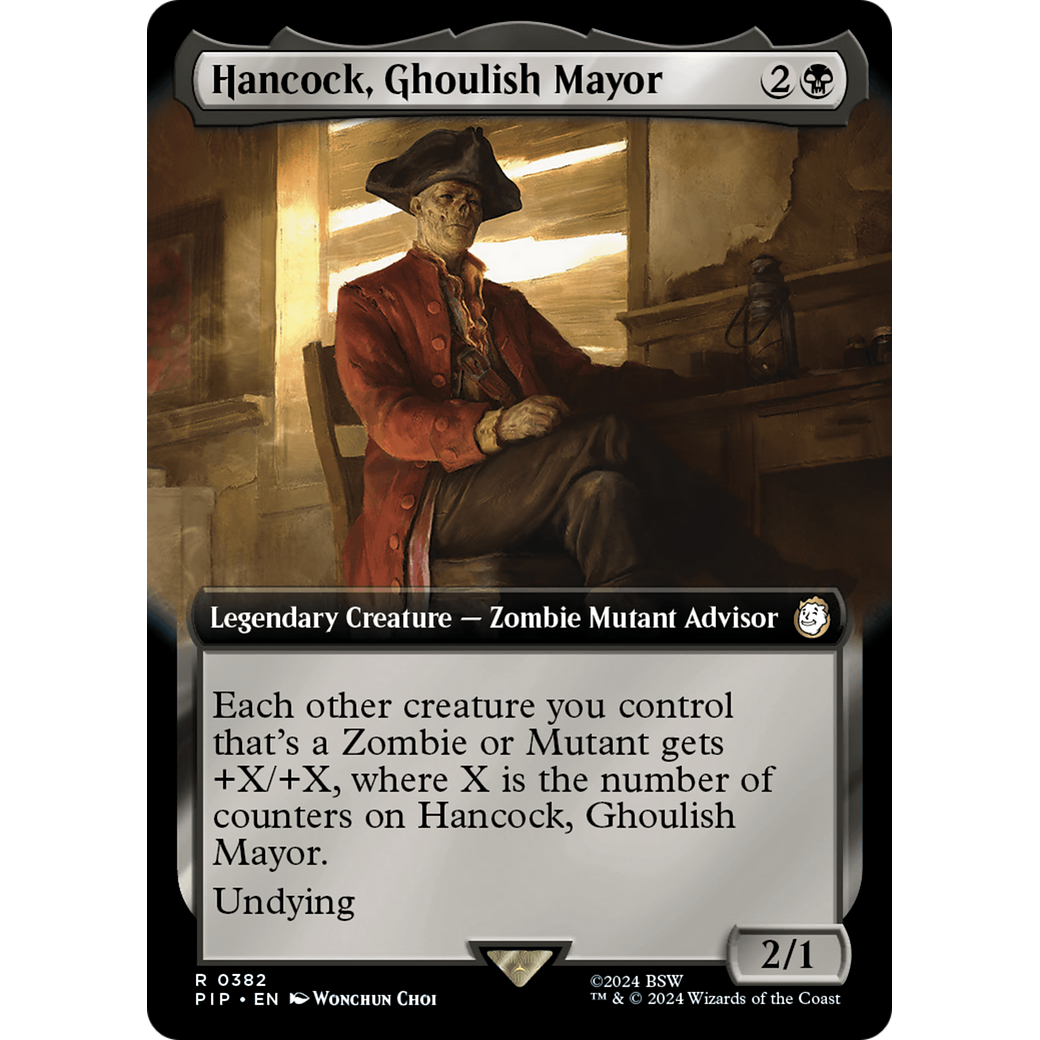 Hancock, Ghoulish Mayor (PIP-382) - Fallout: (Extended Art) Foil